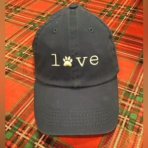 Open Road Brands Blue Cotton Cap “love dogs”